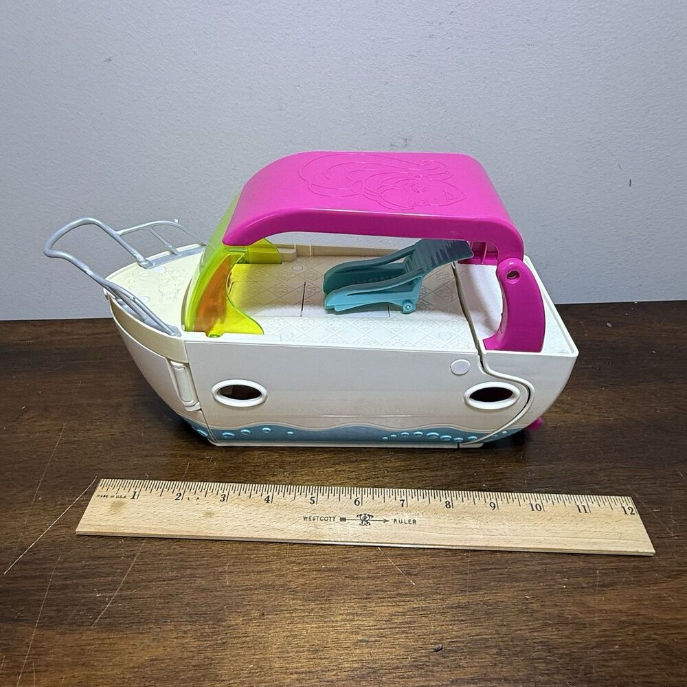Polly Pocket Ultimate Party Boat 2008 Yacht Matte 9818 No Dolls Works - Picture 11 of 13